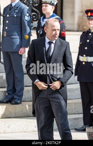 Belfast, Großbritannien. 13. September 2022. Dignatries kommen für den Dienst der Reflexion für die verstorbene Ihre Majestät Königin Elizabeth II. An Kredit: Bonzo/Alamy Live Nachrichten Stockfoto