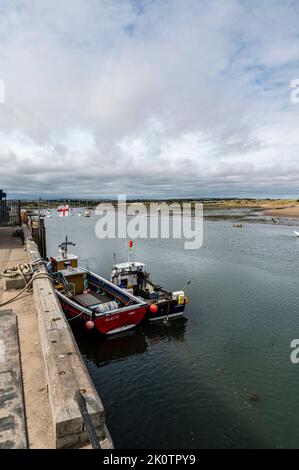 Ein Blick auf Amble, Northumberland, Großbritannien Stockfoto