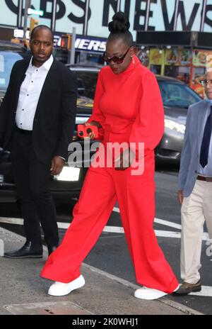 New York, NY, USA. 13. September 2022. Viola Davis bei Good Morning America, die am 13. September 2022 in New York City für ihren neuen Film The Woman King wirbt. Quelle: Rw/Media Punch/Alamy Live News Stockfoto