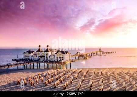 Pier von Sellin, Insel Rügen in Deutschland Stockfoto