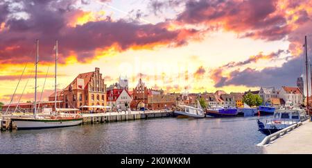 Hafen, Wismar, Ostsee, Deutschland Stockfoto