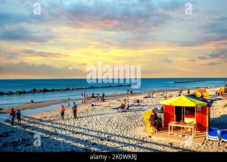 Strand in Wustrow, Ostsee, Deutschland Stockfoto