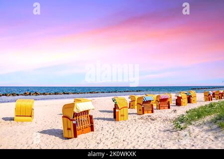 Strand in Wustrow, Ostsee, Deutschland Stockfoto