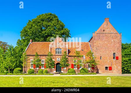 Steinhaus in Bunderhee, Bunde, Niedersachsen, Deutschland Stockfoto