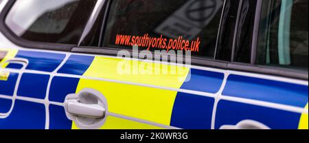 South Yorkshire Police Headline Image Stockfoto