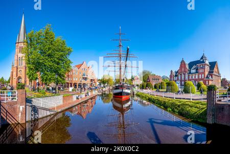 Segelschiff Friedericke von Papenburg, Niedersachsen, Deutschland Stockfoto