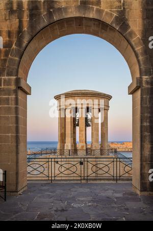 Belagerungs Glocke Denkmal, Malta. Stockfoto