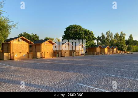 Katara Kulturdorf Fahrt durch Food Street Stockfoto