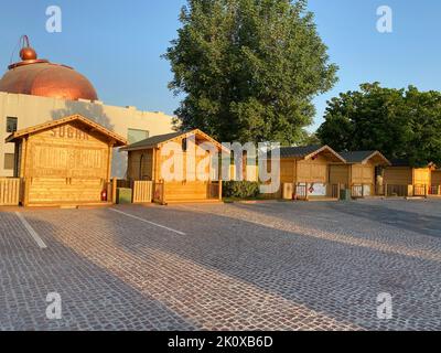 Katara Kulturdorf Fahrt durch Food Street Stockfoto