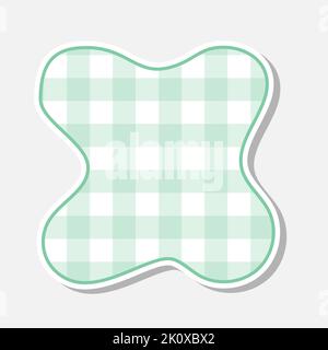 Patchwork handgezeichnete Textilschrift. Niedliche Textilschrift für Scrapbook- oder Collagendesign. Patchwork Alphabet Buchstaben für deine Dekoration mit verworrenen Mustern. Stock Vektor