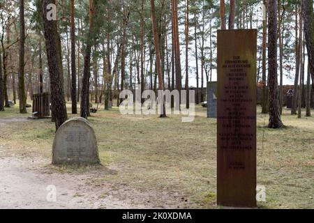 Gedenkstätte und Konzentrationslager Sachsenhausen in Oranienburg Stockfoto