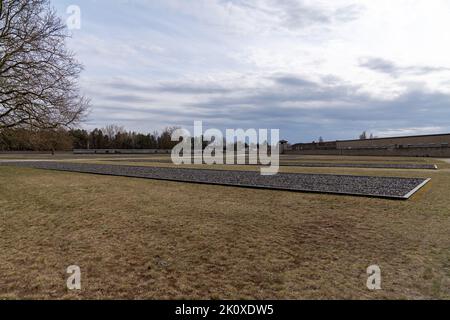 Gedenkstätte und Konzentrationslager Sachsenhausen in Oranienburg Stockfoto