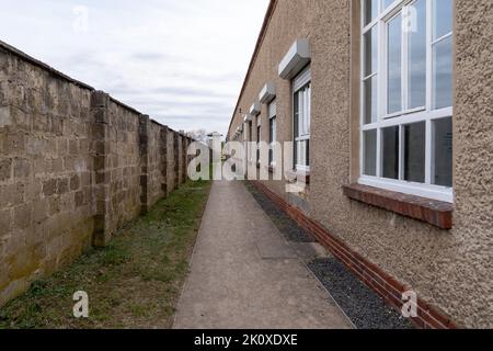 Gedenkstätte und Konzentrationslager Sachsenhausen in Oranienburg Stockfoto