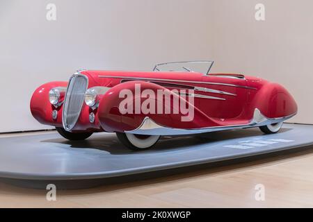 BILBAO, SPANIEN-10. SEPTEMBER 2022: 1939 Delahaye Typ 165 Stockfoto