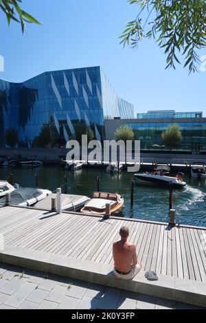 Ein allgemeiner Blick auf die Uferpromenade im Stadtteil Hellerup von Kopenhagen. Bilddatum: 13. August 2022. Das Foto sollte lauten: Katie Collins/EMPICS Stockfoto