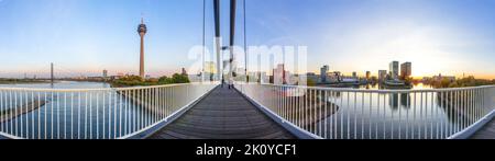 Medienhafen, Media Marina in Düsseldorf, Deutschland Stockfoto