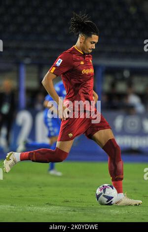 Christopher Smalling Spieler von Roma, während der MatchserieEine italienische Meisterschaft Empoli gegen Roma Endergebnis, Empoli 1, Roma 2, Spiel gespielt am C Stockfoto