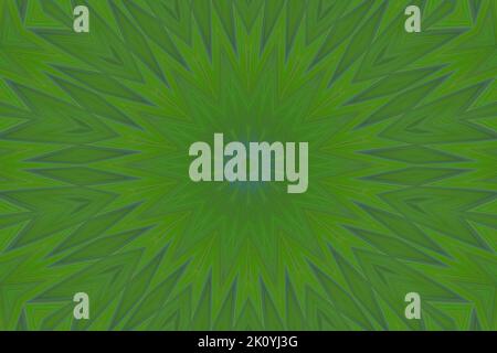 Digital Art, 3D Illustration, grünes abstraktes geometrisches Sternbild Stockfoto