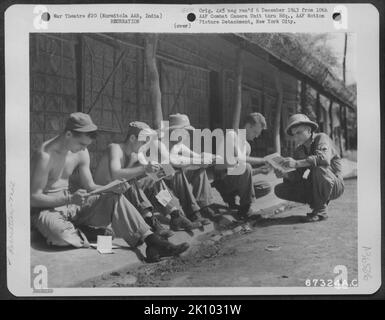 Flugzeuge, Burma, Indien und INDIEN, ERHOLUNGSKRIEG Stockfoto