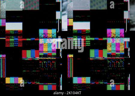 Zusammenfassung Hintergrund, Muster eines digitalen glitch. Stockfoto