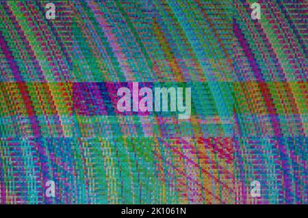 Zusammenfassung Hintergrund, Muster eines digitalen glitch. Stockfoto