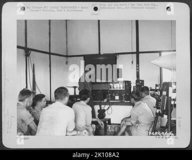Flugzeuge, Burma, Indien & ELEKTRONIK, RADIO Krieg Stockfoto