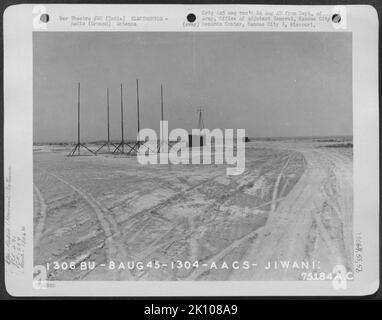 Flugzeuge, Burma, Indien & ELEKTRONIK, RADIO Krieg Stockfoto
