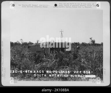 Flugzeuge, Burma, Indien & ELEKTRONIK, RADIO Krieg Stockfoto