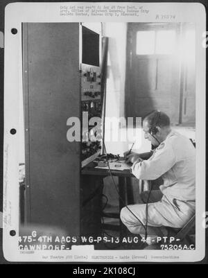 Flugzeuge, Burma, Indien & ELEKTRONIK, RADIO Krieg Stockfoto