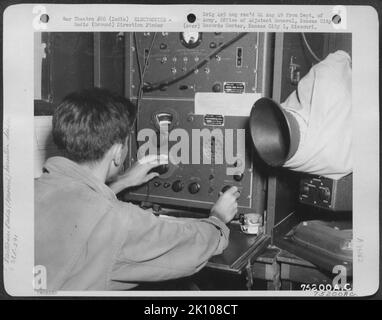 Flugzeuge, Burma, Indien & ELEKTRONIK, RADIO Krieg Stockfoto