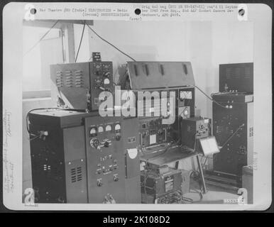 Flugzeuge, Burma, Indien & ELEKTRONIK, RADIO Krieg Stockfoto