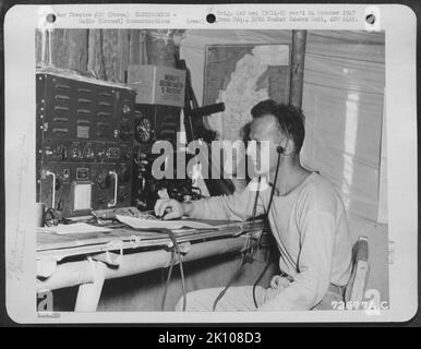 Flugzeuge, Burma, Indien & ELEKTRONIK, RADIO Krieg Stockfoto