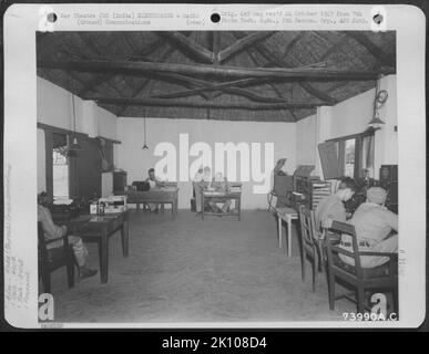 Flugzeuge, Burma, Indien & ELEKTRONIK, RADIO Krieg Stockfoto