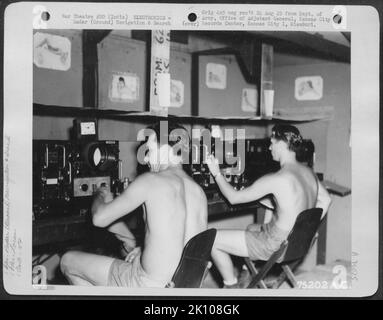 Flugzeuge, Burma, Indien & ELEKTRONIK, RADAR Krieg Stockfoto