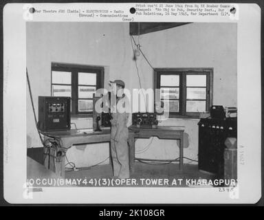 Flugzeuge, Burma, Indien & ELEKTRONIK, RADIO Krieg Stockfoto