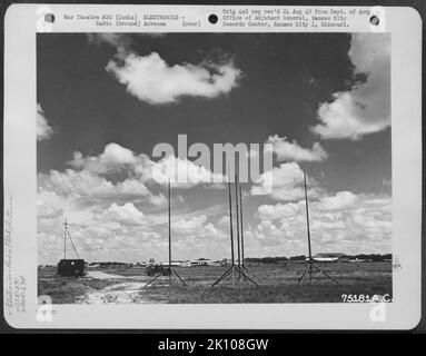 Flugzeuge, Burma, Indien & ELEKTRONIK, RADIO Krieg Stockfoto