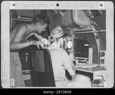 Flugzeuge, Burma, Indien & ELEKTRONIK, RADAR Krieg Stockfoto