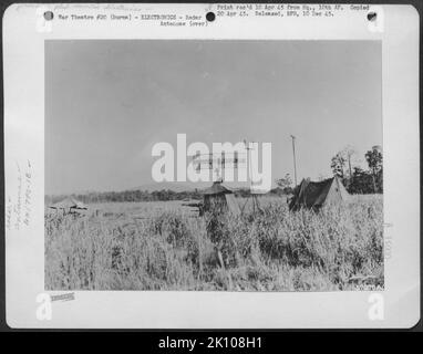 Flugzeuge, Burma, Indien & ELEKTRONIK, RADAR Krieg Stockfoto