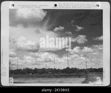 Flugzeuge, Burma, Indien & ELEKTRONIK, RADIO Krieg Stockfoto