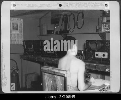 Flugzeuge, Burma, Indien & ELEKTRONIK, RADAR Krieg Stockfoto