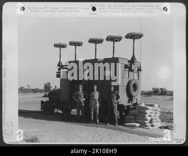 Flugzeuge, Burma, Indien & ELEKTRONIK, RADAR Krieg Stockfoto