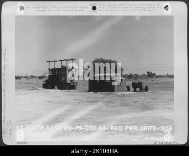 Flugzeuge, Burma, Indien & ELEKTRONIK, RADAR Krieg Stockfoto