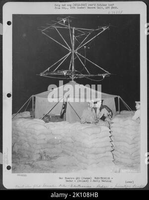 Flugzeuge, Burma, Indien & ELEKTRONIK, RADAR Krieg Stockfoto