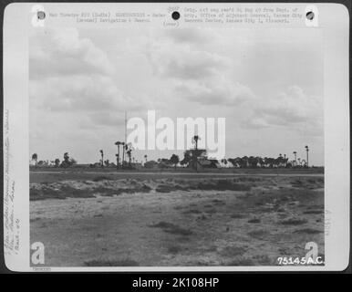 Flugzeuge, Burma, Indien & ELEKTRONIK, RADAR Krieg Stockfoto