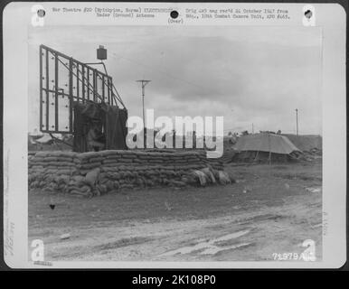 Flugzeuge, Burma, Indien & ELEKTRONIK, RADAR Krieg Stockfoto