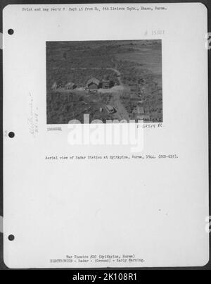 Flugzeuge, Burma, Indien & ELEKTRONIK, RADAR Krieg Stockfoto