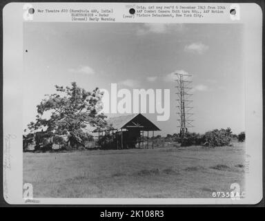 Flugzeuge, Burma, Indien & ELEKTRONIK, RADAR Krieg Stockfoto