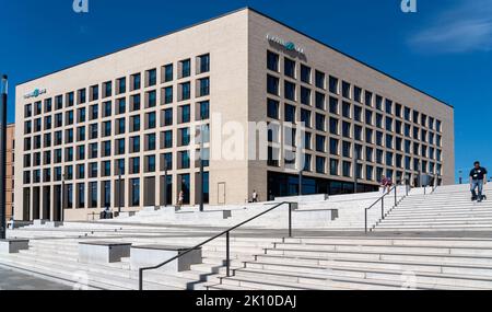 Neubau des Hotels Mote-One auf der Kölner Messe in Köln-Deutz, NRW, Stockfoto