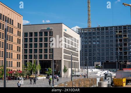 Neubau des Hotels Mote-One auf der Kölner Messe in Köln-Deutz, NRW, Stockfoto