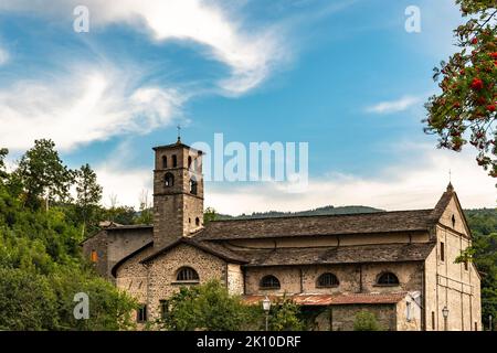 Kirche von San Francesco d'Assisi in Fiumalbo Stockfoto